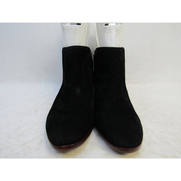Sam Edelman Womens Size 9 M Black Suede Zip Ankle Fashion Boots Bootie - Picture 5 of 11